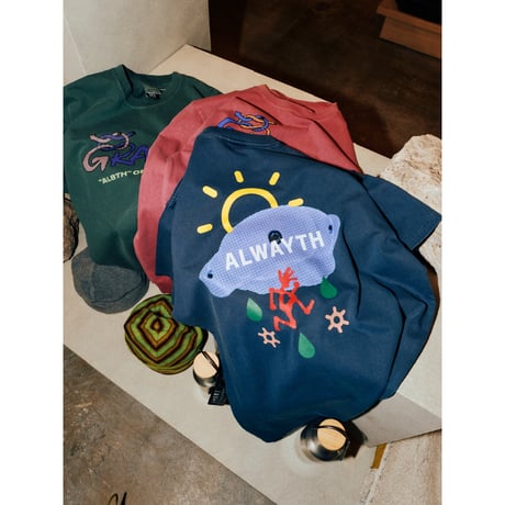 GRAMICCI | Gramicci & ALWAYTH GRAPHIC T-SHIRT(BLUE)