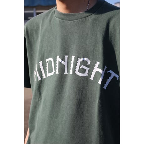 MIDNIGHT PAINTING SERVICE|  MIDNIGHT Tee (Fade Green)