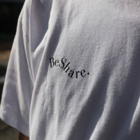 BE-SHARE | WAVE Logo Tee (WHITE)