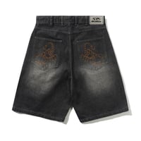 Butter Goods| Scorpion Stitch Denim Shorts (Slub Black)
