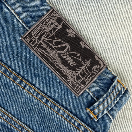 Dime / Straight Denim Pants (Dipped Sandblasted Indigo)