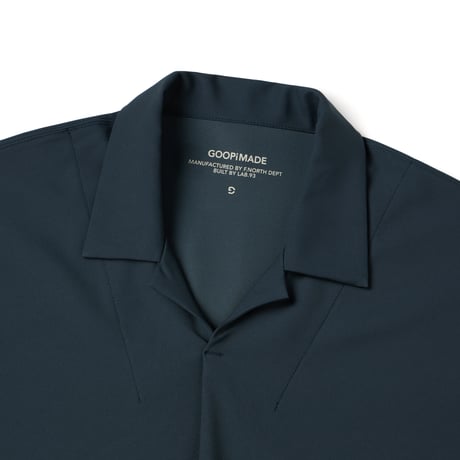 GOOPiMADE | “FLD-01” Pro-Tech Comfy Collared Tee (Bathyal)