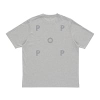 POP TRADING COMPANY / REFLECTIVE LOGO T-SHIRT (GREY HEATHER)