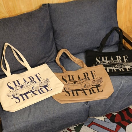 BE-SHARE | Classic car Tote bag (3color)