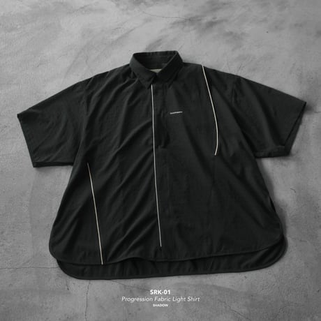 GOOPiMADE | “SRK-01” Progression Fabric Light Shirt(Shadow)