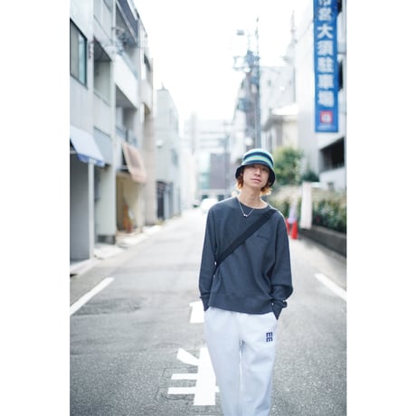 BE-SHARE | Store Logo L/S Thermal Tee (CHARCOAL)