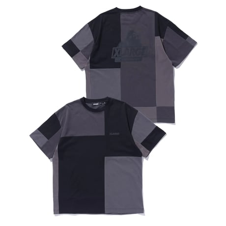 XLARGE | PATCHWORK S/S TEE(BLACK)