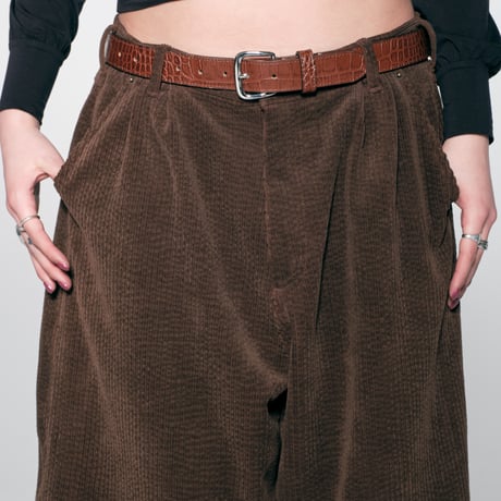 diidii | Natural Dye Corduroy Shorts(Brown)