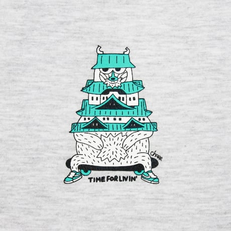 Time For Livin′ / CHARR × timeforlivin' "SHIRO HEY-HEY" S/S TEE (ASH)