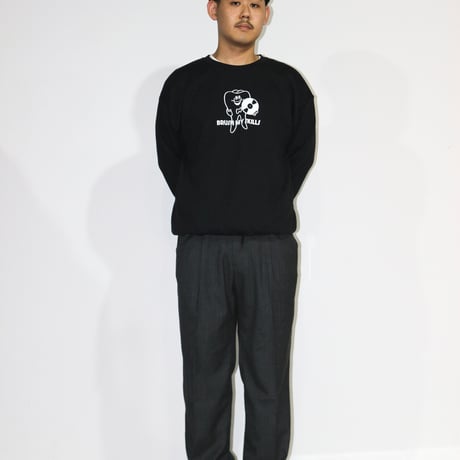 BE-SHARE |Stripe Holiday slacks(Grey)