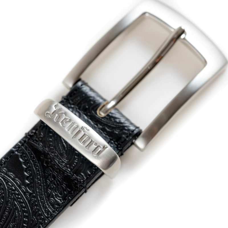 The Kenford Fineshoes |EMBOSSED LEATHER BELT (B