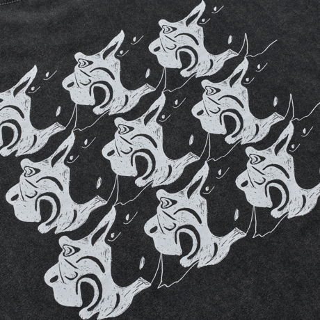 POLAR SKATE CO. / Tee -2 Guys (SilverBlack)