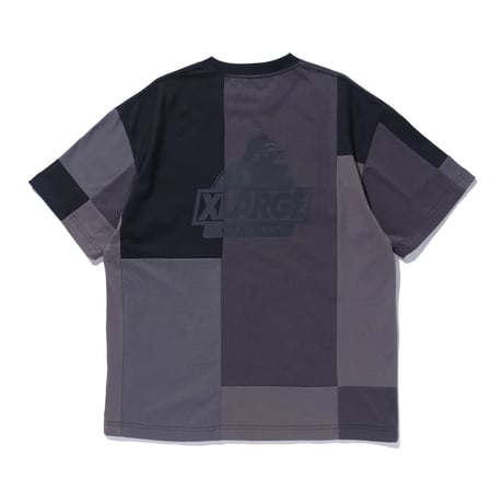XLARGE | PATCHWORK S/S TEE(BLACK)