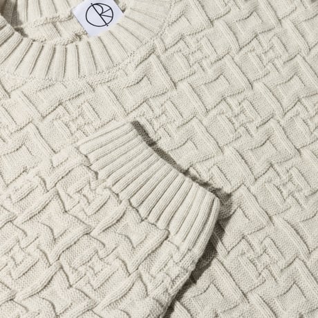 POLAR SKATE CO. / Alex Sweater (Ivory Grey Melange)