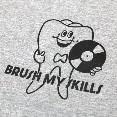 BE-SHARE|Brush My Skills CREW SWEAT(GREY)
