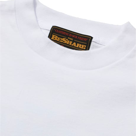 BE-SHARE|STORE LOGO L/S TEE (White)