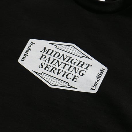 MIDNIGHT PAINTING SERVICE | Isolation/Unselfish crew sweat (Black)