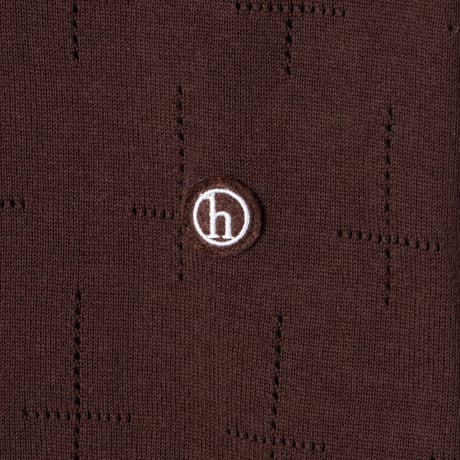 HELLRAZOR / CROSS KNIT SHIRT (BROWN)