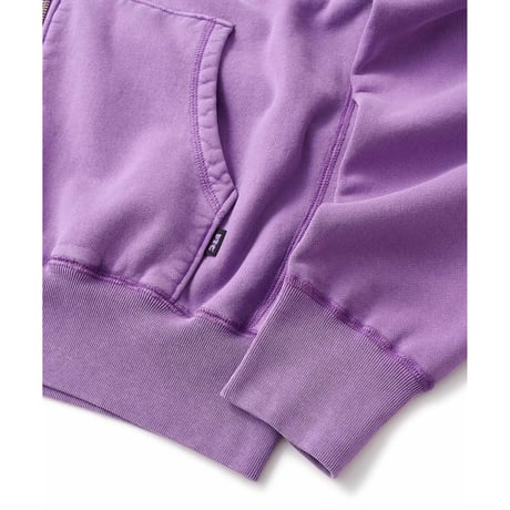 FTC | PIGMENT DYED BOX LOGO ZIP UP HOODY "PURPLE" (FTC026SPSW03)