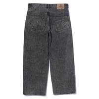 XLARGE | EMBOSSED DENIM PANTS(BLACK)