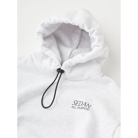 SEDAN ALL-PURPOSE|OG Logo Elastic Cord Hoodie(Ash Grey)
