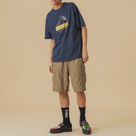 XLARGE | RHINE STONE SLANTED OG S/S TEE(NAVY)