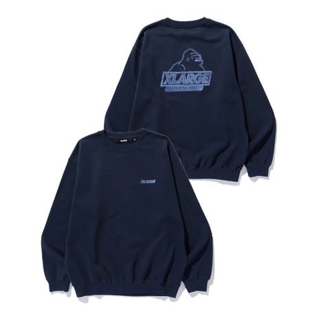 XLARGE | SLANTED OG CREWNECK SWEATSHIRT(NAVY)