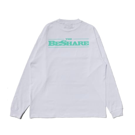 BE-SHARE|STORE LOGO L/S TEE (White)