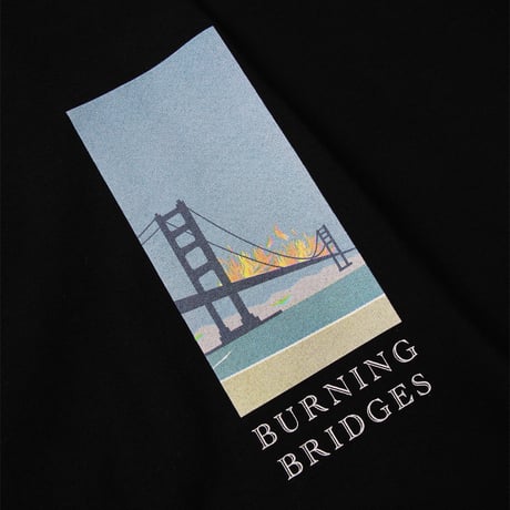 SON OF THE CHEESE |BURNING BRIDGES TEE(BLACK)