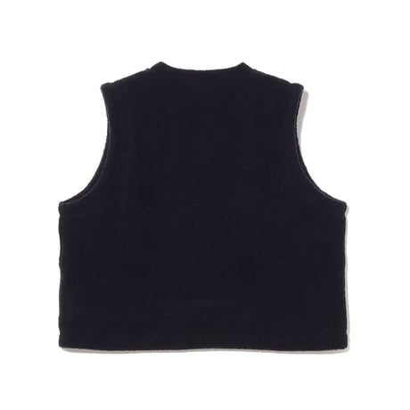 tone| RECYCLE WOOL BOA VEST (NAVY)