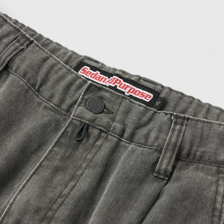 SEDAN ALL-PURPOSE| Cotton Twill Skate Shorts(Vintage Black)