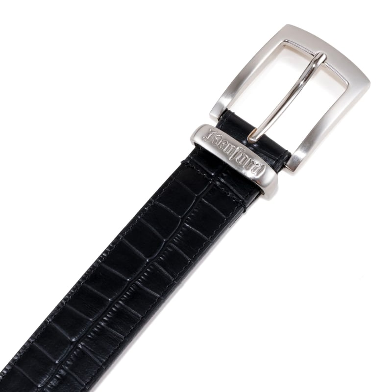 The Kenford Fineshoes |EMBOSSED LEATHER BELT (B