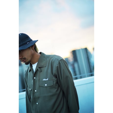 SILAS / L/S ITALIAN COLLAR SHIRT (OLIVE)