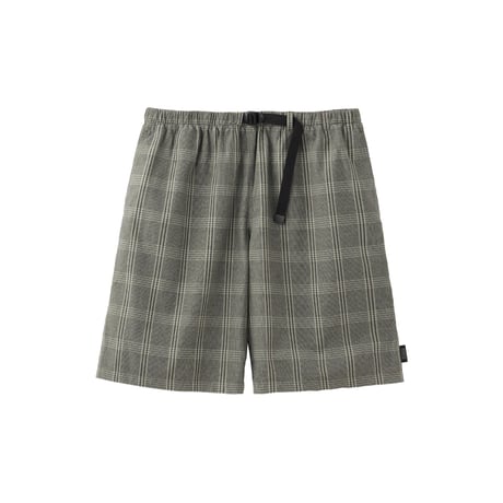 SEDAN ALL-PURPOSE| Cotton Linen Plaid Shorts(Olive Houndtooth)
