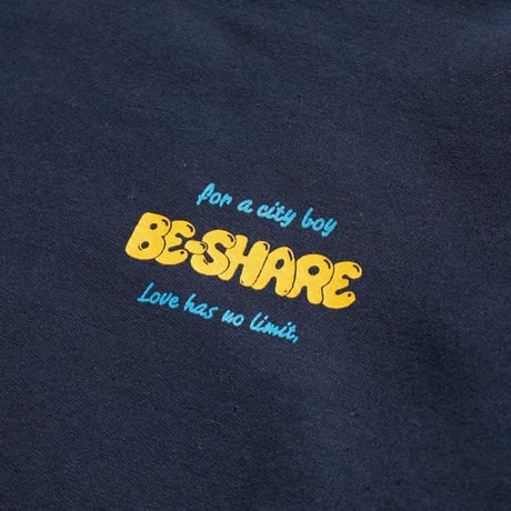 BE-SHARE| For a city boy Crew Sweat(Navy)