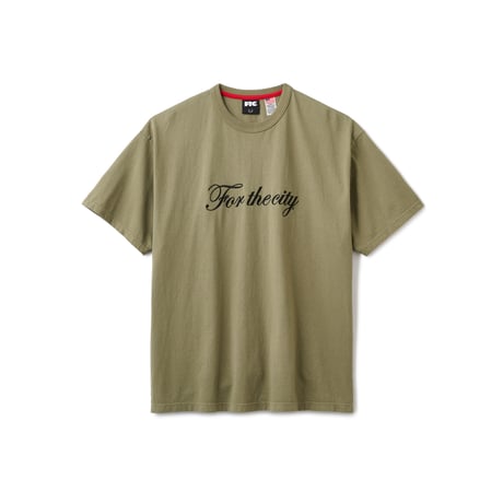 FTC | SCRIPT LOGO TEE "OLIVE" (FTC026SPSH09)