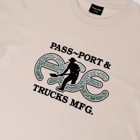 ACE TRUCKS MFG x PASS~PORT | Hammertone Tee "NATURAL"