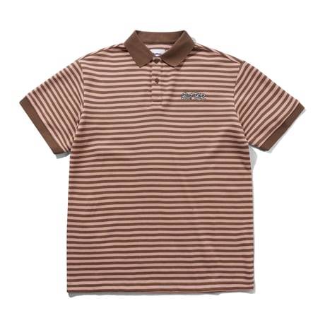 Butter Goods | Tunnel S/S Polo Shirt (Brown / Salmon)