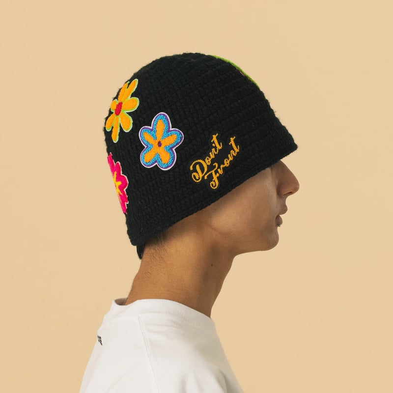 【新品】Holiday flower knit cap ホリデイ ホリデイホリック KNIT CAP -Deep green- [ユニセックス