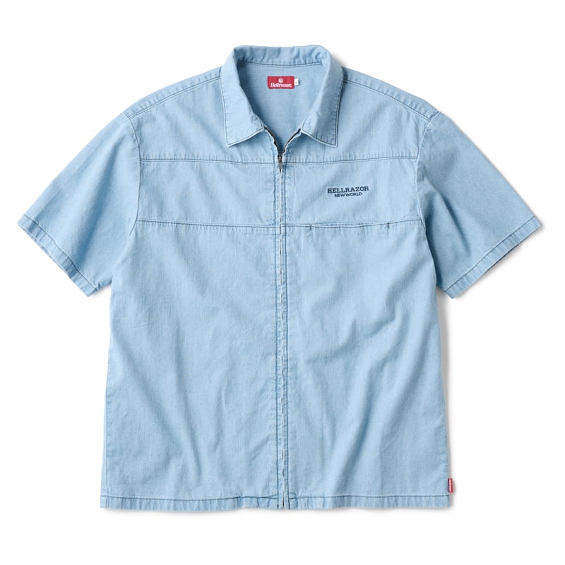HELLRAZOR / DENIM ZIP SHIRT (INDIGO) | T.F.L on HELLRAZOR / DENIM ZIP SHIRT (INDIGO) | T.F.L on