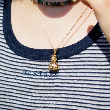 IN-PUT-OUT | Malverde Amulet Necklace 〜 THE BE-SHARE LIMITED 〜 (K18 GP/ Silver925/50cm)