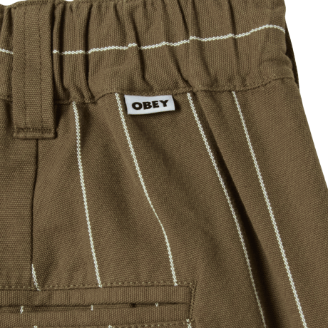 OBEY | FOSTER STRIPE PLEATED SHORT (CANTEEN MULTI)