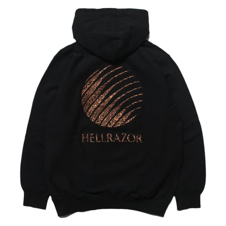 HELLRAZOR / LEAF PAISLEY LOGO PULLOVER HOODIE (BLACK)