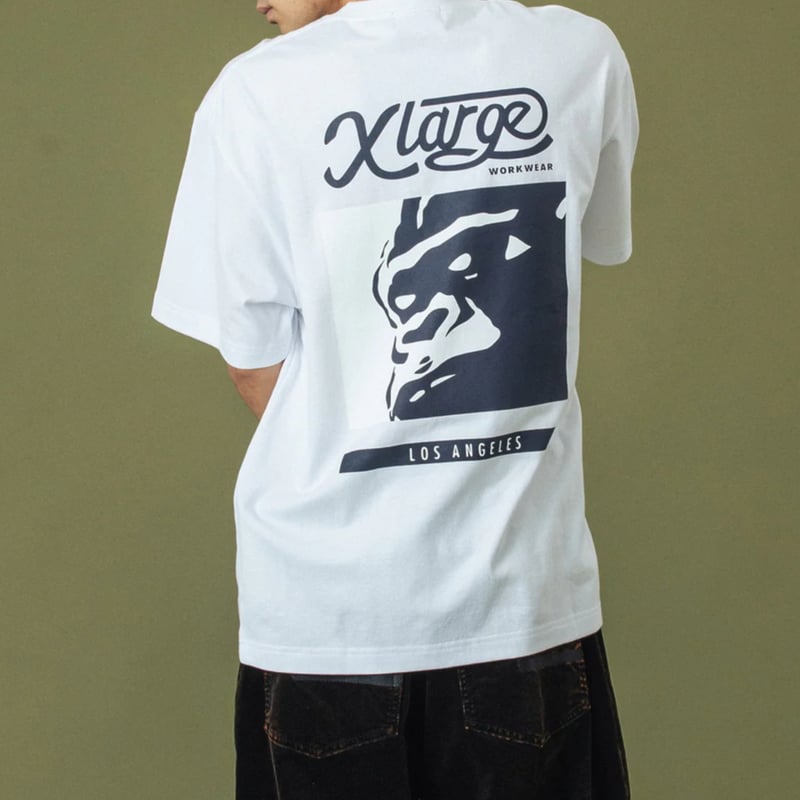 XLARGE オールド グラフィック ロゴ プリント Tシャツ 送料込 XLARGE | WORK WEAR S/S TEE(BLACK) | T.F.L onlin
