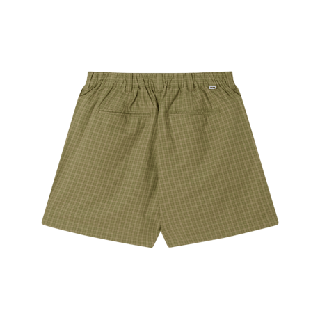 OBEY | COEN PLEATED PLAID SHORT(VETIVER MULTI)