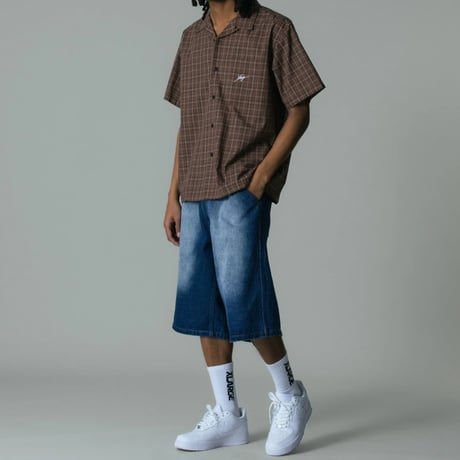 XLARGE | MELANGE PLAID S/S SHIRT(BROWN)