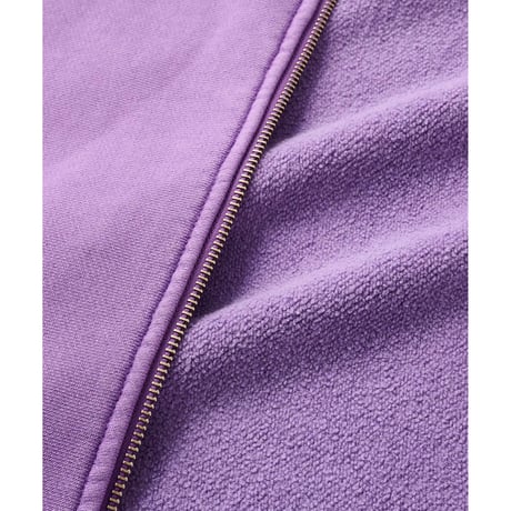 FTC | PIGMENT DYED BOX LOGO ZIP UP HOODY "PURPLE" (FTC026SPSW03)