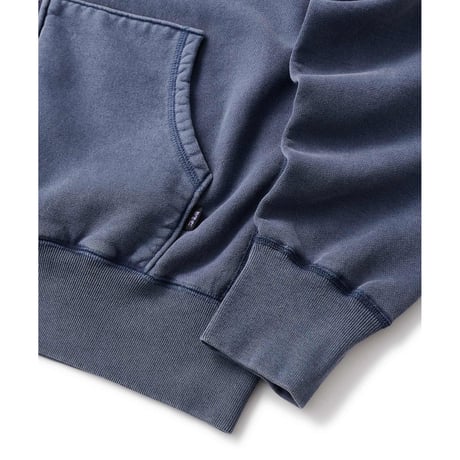 FTC | PIGMENT DYED BOX LOGO ZIP UP HOODY "NAVY" (FTC026SPSW03)