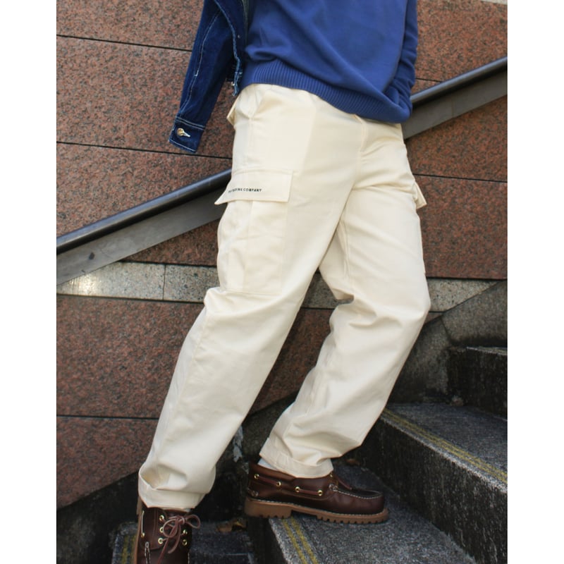 POP TRADING COMPANY / DRS CARGO PANTS (OFF WHIT...