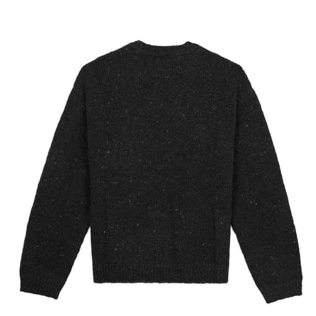 BRAIN DEAD | LOGOHEAD ALPACA CREWNECK SWEATER(CHARCOAL)